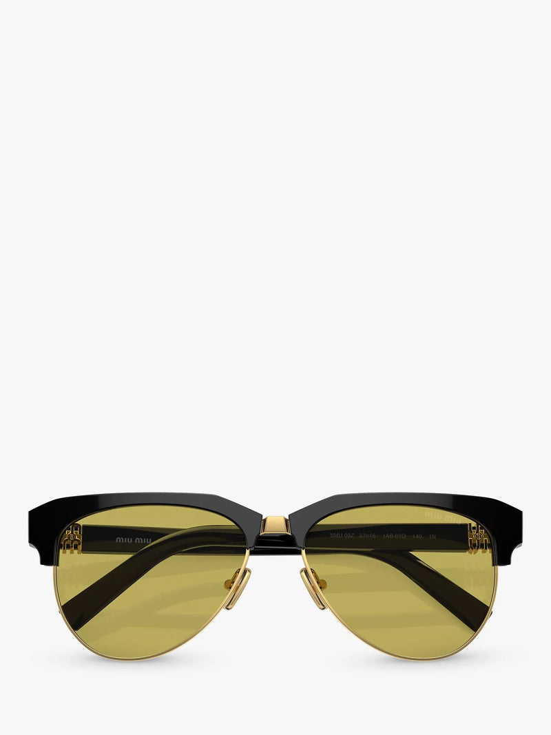 Miu Miu browline sunglasses black acetate (British brand)