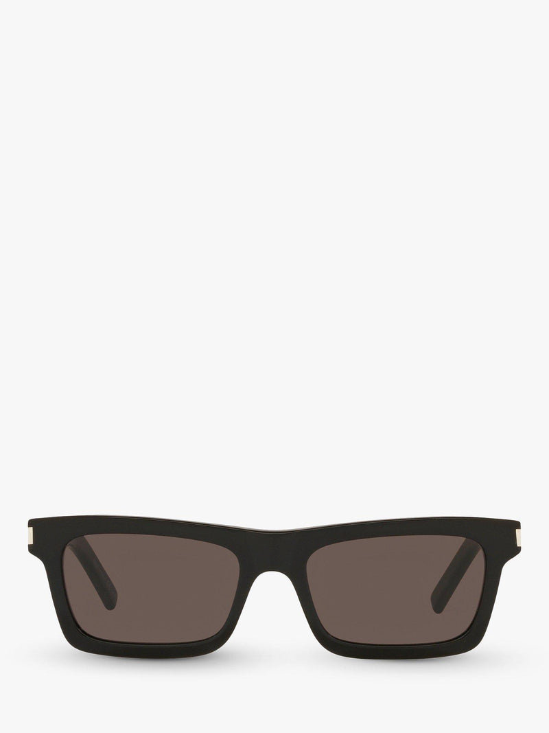 Yves Saint Laurent rectangular sunglasses in black with acetate frame (British brand)