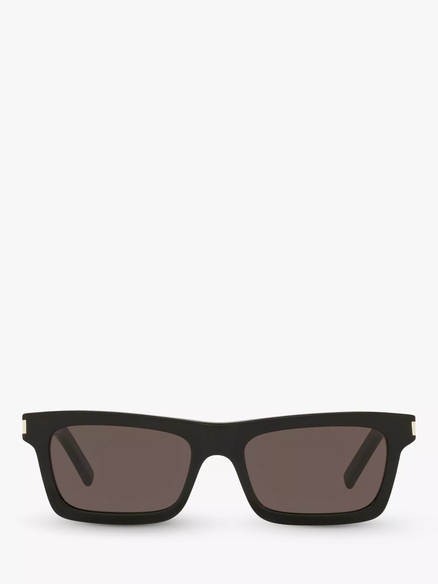 Yves Saint Laurent rectangular sunglasses in black with acetate frame (British brand)