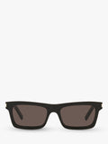 Yves Saint Laurent rectangular sunglasses in black with acetate frame (British brand)