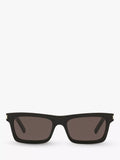 Yves Saint Laurent rectangular sunglasses in black with acetate frame (British brand)