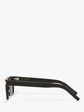 Yves Saint Laurent rectangular sunglasses in black with acetate frame (British brand)