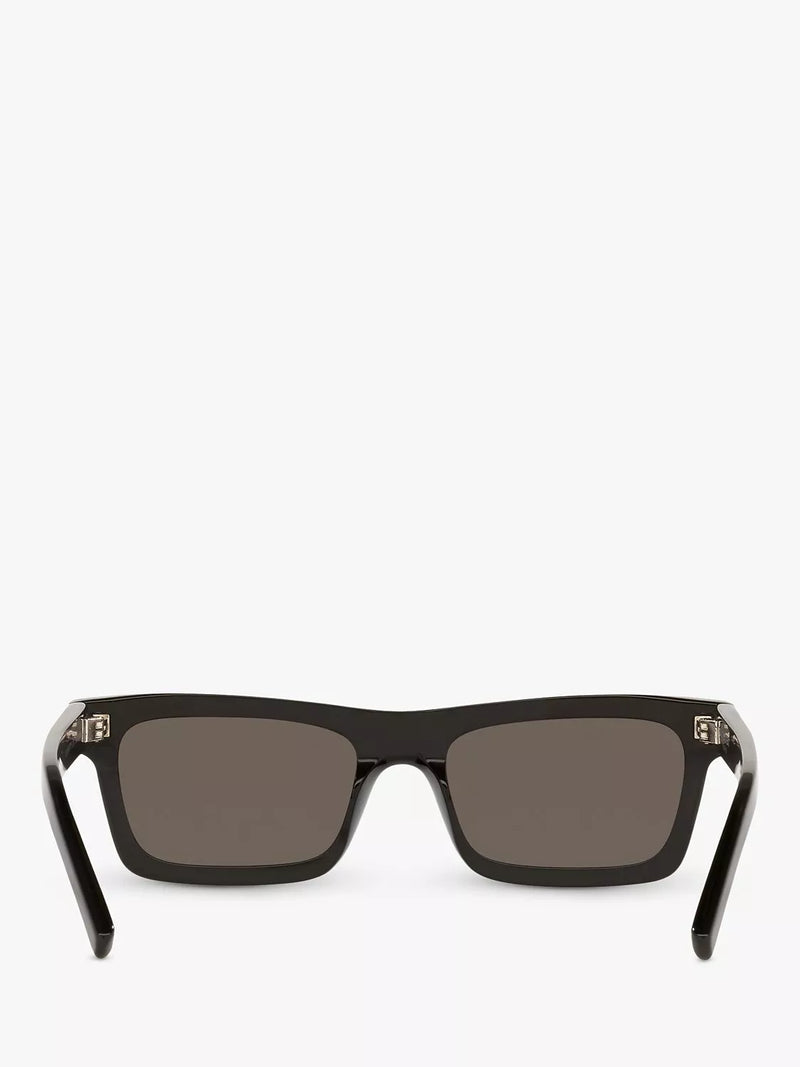 Yves Saint Laurent rectangular sunglasses in black with acetate frame (British brand)