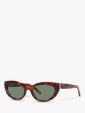 Yves Saint Laurent oval sunglasses 58mm tortoise green, UK version