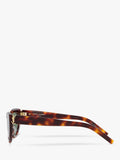 Yves Saint Laurent oval sunglasses 58mm tortoise green, UK version