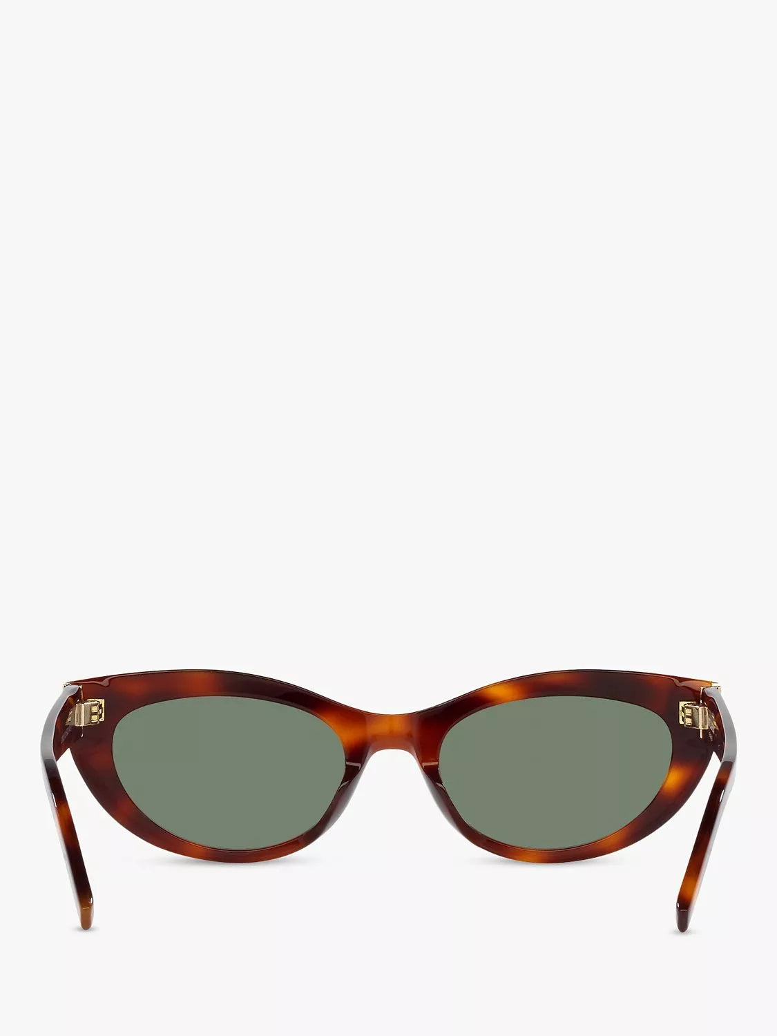 Yves Saint Laurent oval sunglasses 58mm tortoise green, UK version