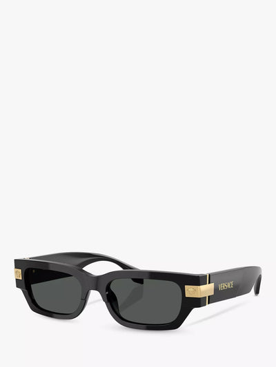John Lewis Versace VE4465 Men's Rectangular Sunglasses- Buy online at McGrocer