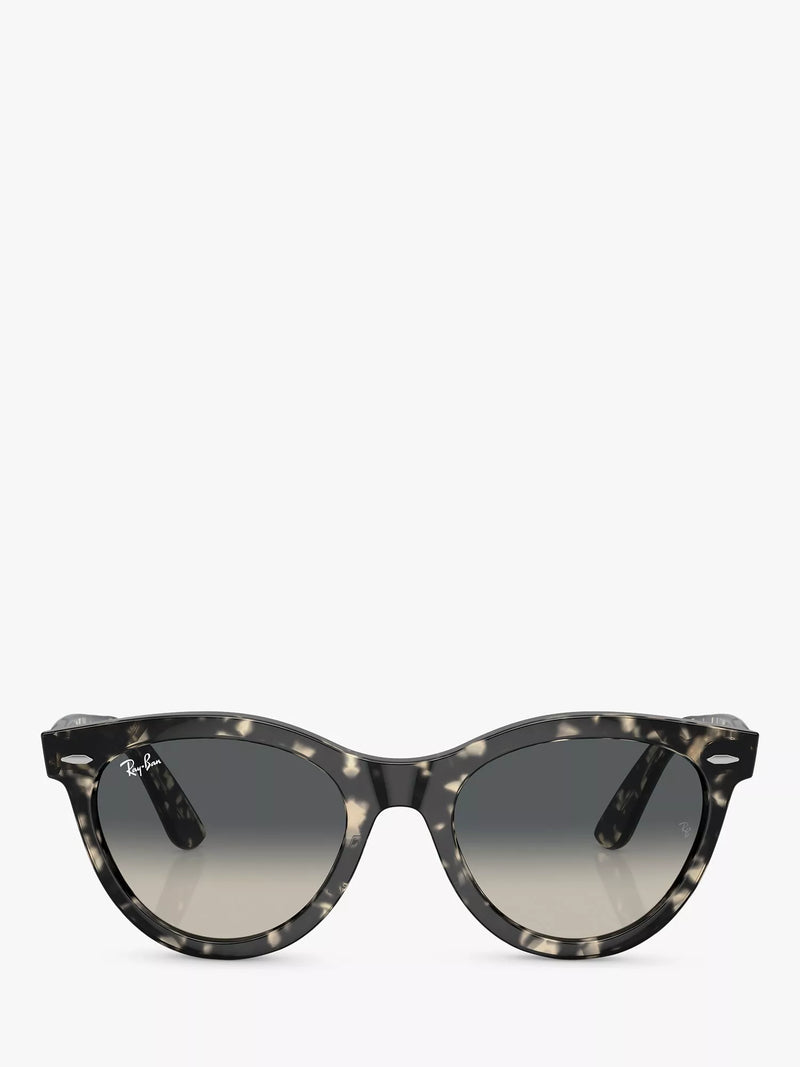 Ray-Ban RB2241 round sunglasses grey Havana, UK version