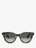 Ray-Ban RB2241 round sunglasses grey Havana, UK version