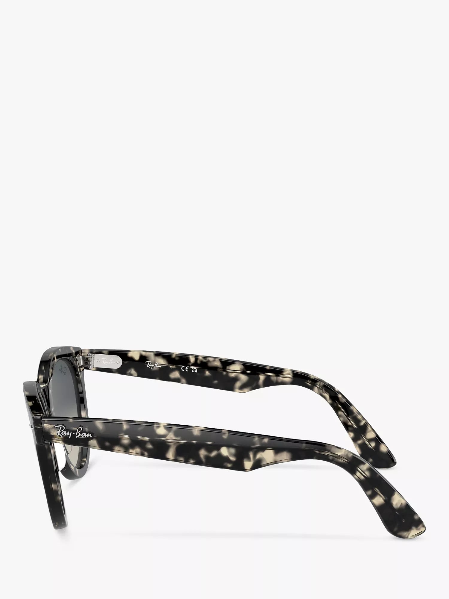 Ray-Ban RB2241 round sunglasses grey Havana, UK version