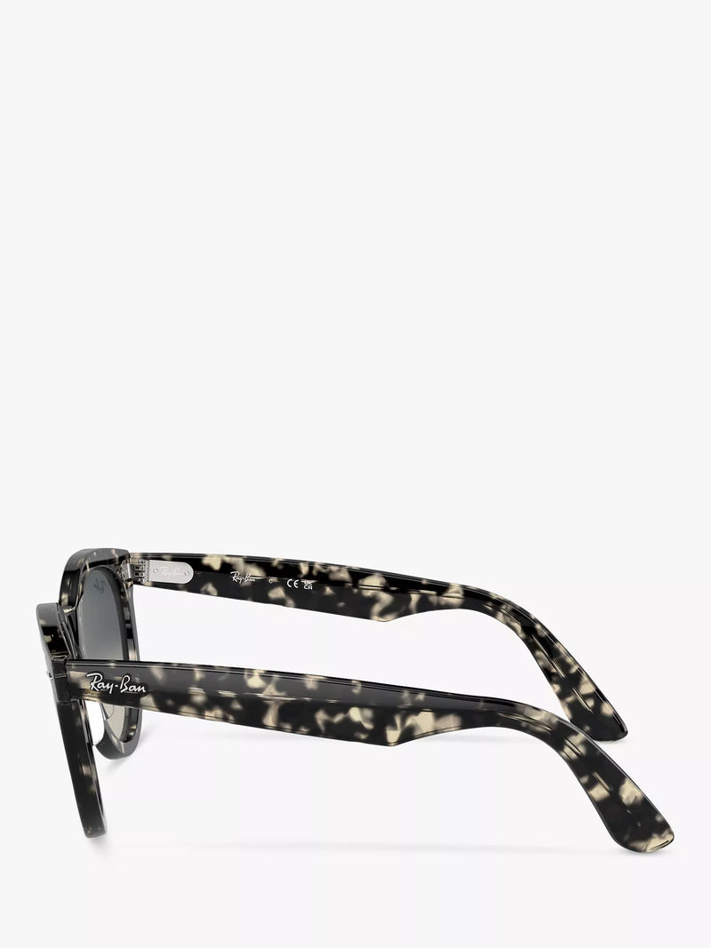 Ray-Ban RB2241 round sunglasses grey Havana, UK version