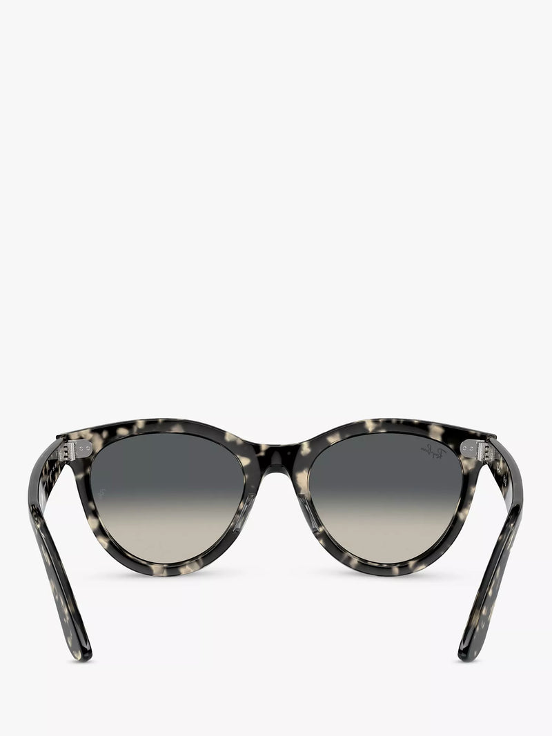 Ray-Ban RB2241 round sunglasses grey Havana, UK version