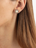 Eclectica daisy clip-on earrings faux pearl Swarovski crystals imported from the UK