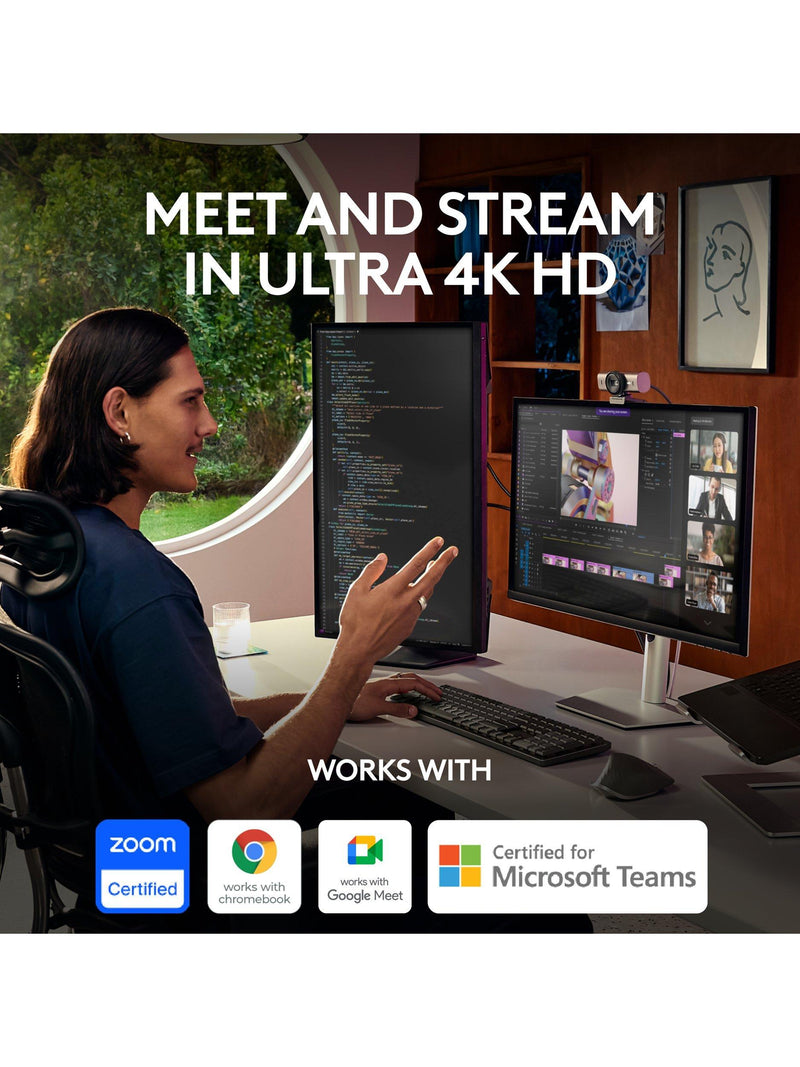 Logitech MX Brio 4K Ultra HD webcam, UK version