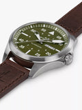 Hamilton Khaki Aviation Pilot Day Date automatic leather watch (British brand)