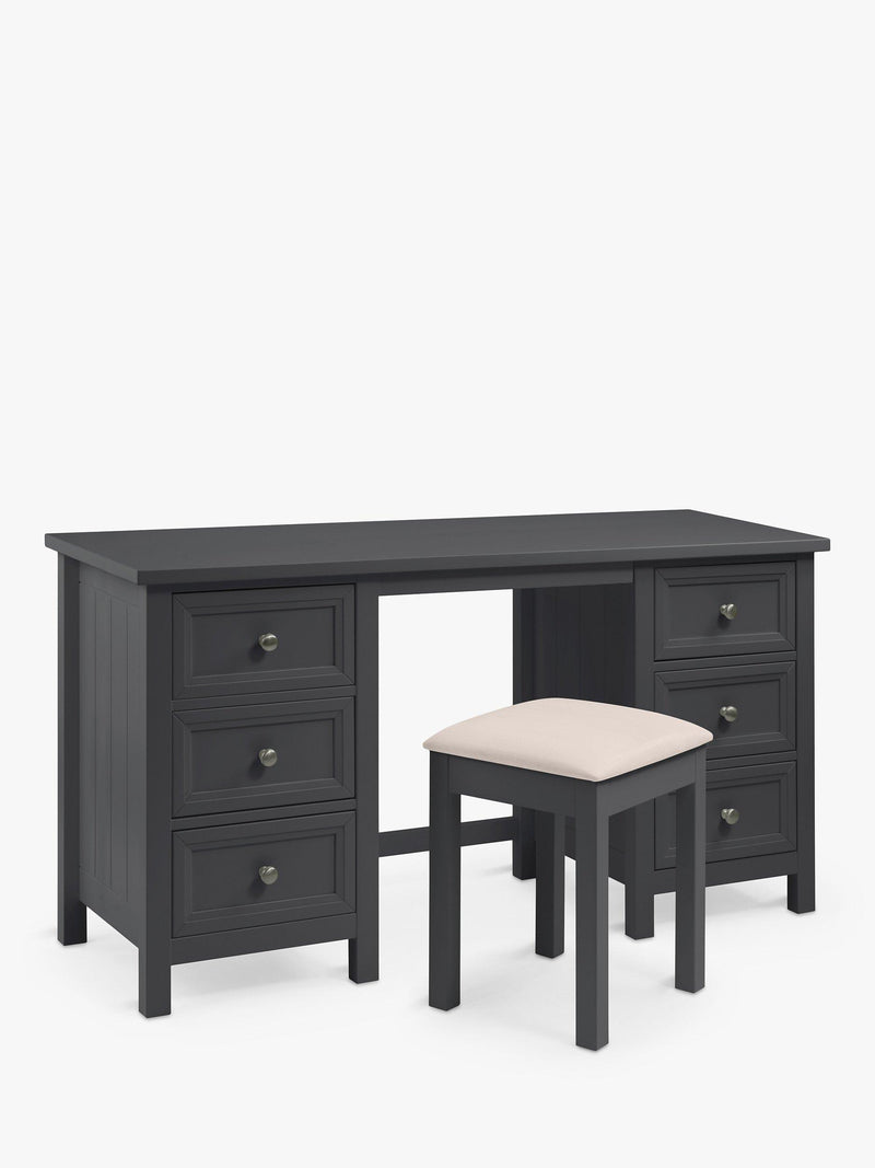 Julian Bowen dressing table stool anthracite, imported from the UK
