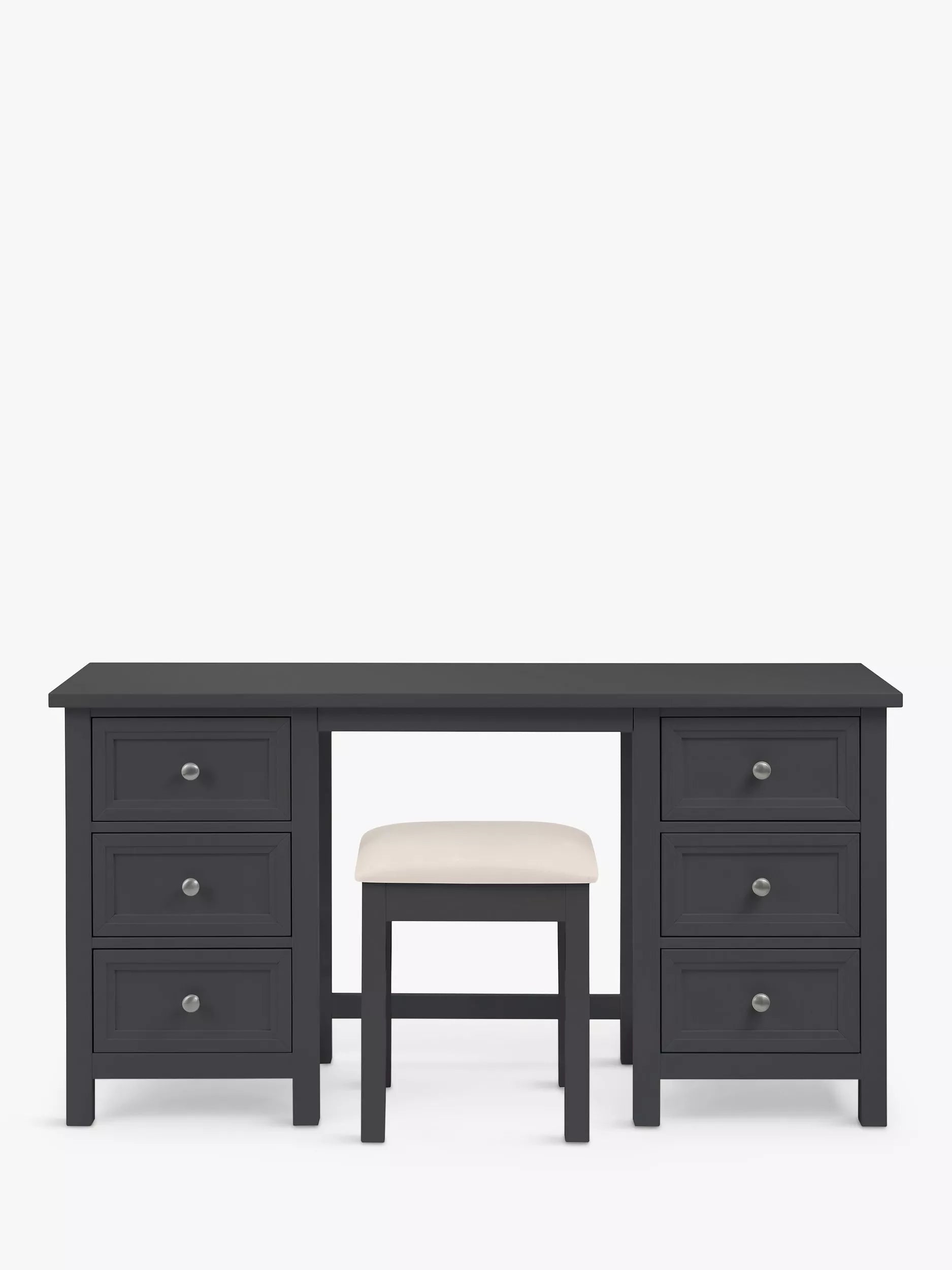 Julian Bowen dressing table stool anthracite, imported from the UK