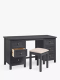 Julian Bowen dressing table stool anthracite, imported from the UK