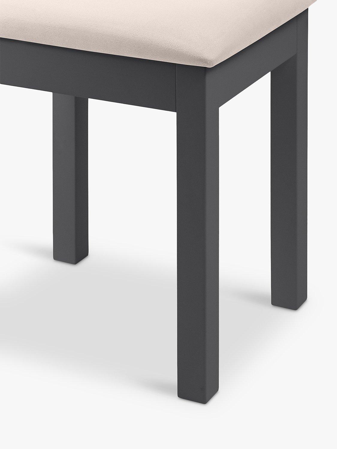 Julian Bowen dressing table stool anthracite, imported from the UK