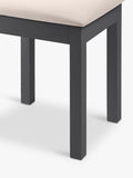 Julian Bowen dressing table stool anthracite, imported from the UK