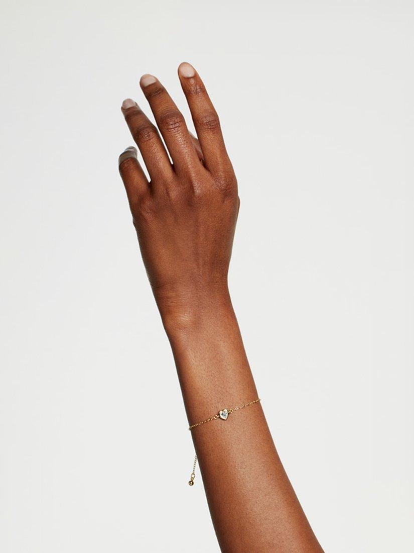 Ted Baker bracelet crystal heart adjustable 20cm, imported from the UK