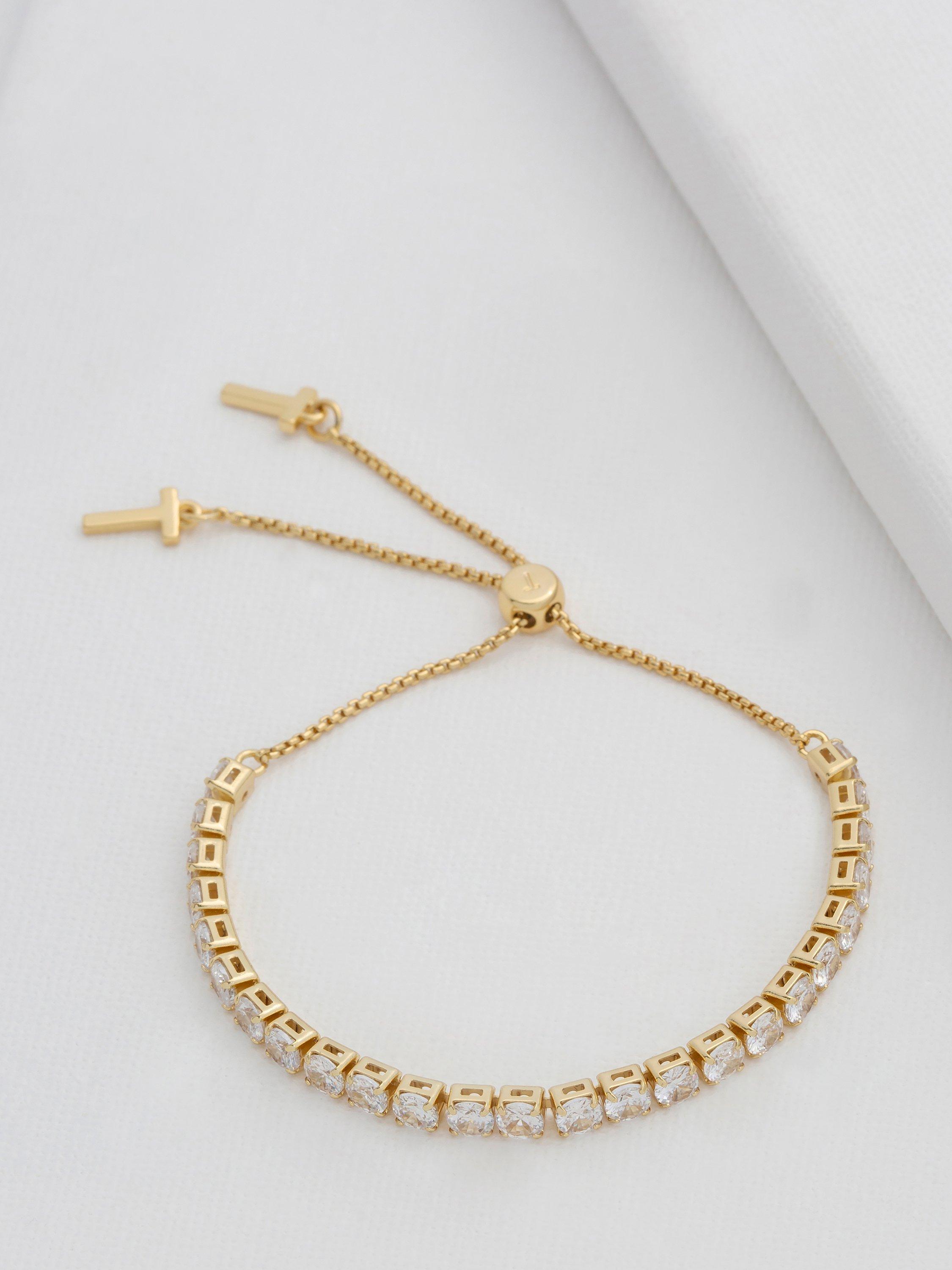 Ted Baker crystal tennis bracelet gold tone - British product