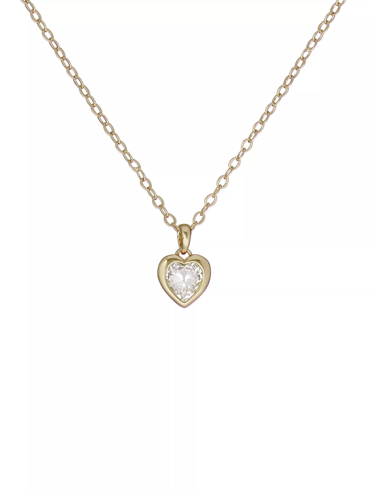 Ted Baker crystal heart pendant necklace gold plated - British product