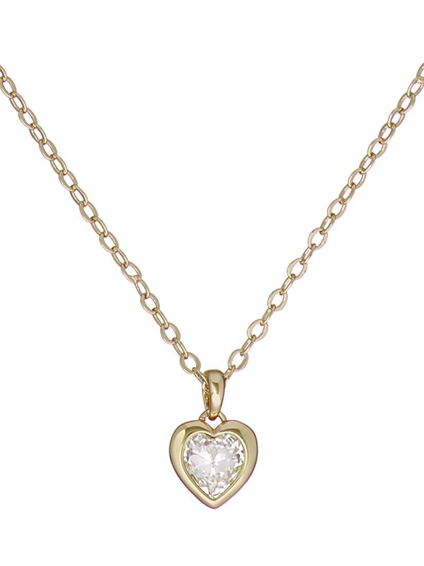 Ted Baker crystal heart pendant necklace gold plated - British product