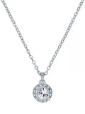 Ted Baker solitaire crystal pendant necklace silver tone, UK version