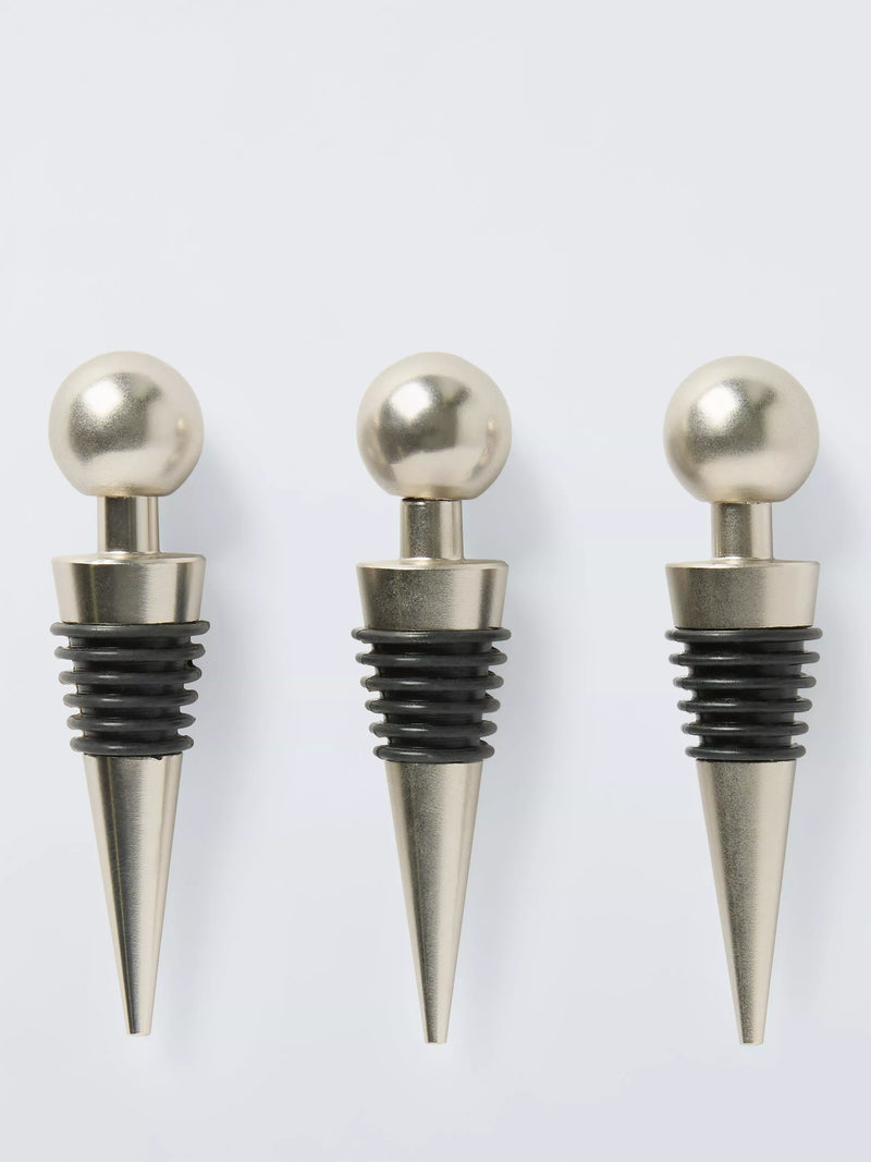 John Lewis wine bottle stopper set of 3, UK version