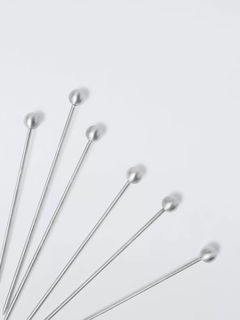 John Lewis stainless steel olive picks set of 6 - British product