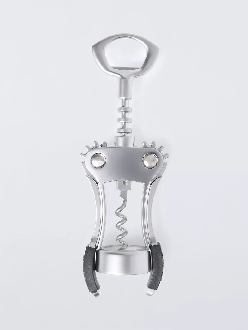 John Lewis stainless steel deluxe winged corkscrew, imported from the UK