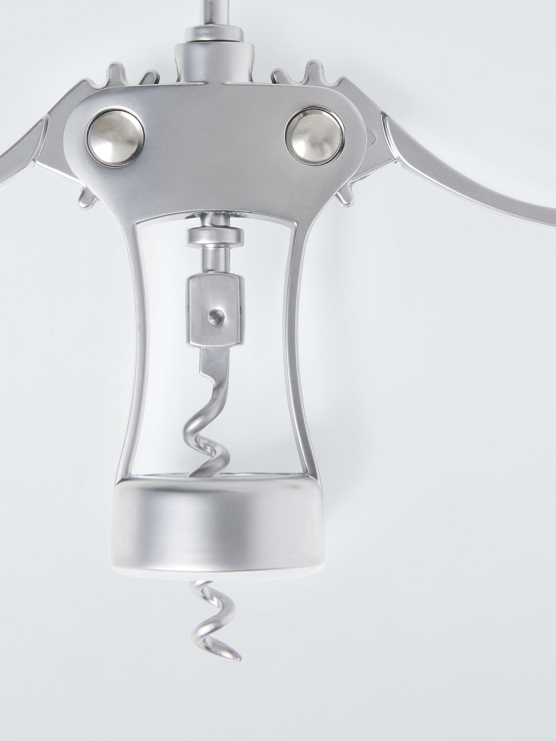 John Lewis stainless steel deluxe winged corkscrew, imported from the UK