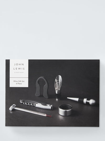John Lewis 6-teiliges Edelstahl-Wein-Accessoire-Geschenkset - Online bei McGrocer kaufen