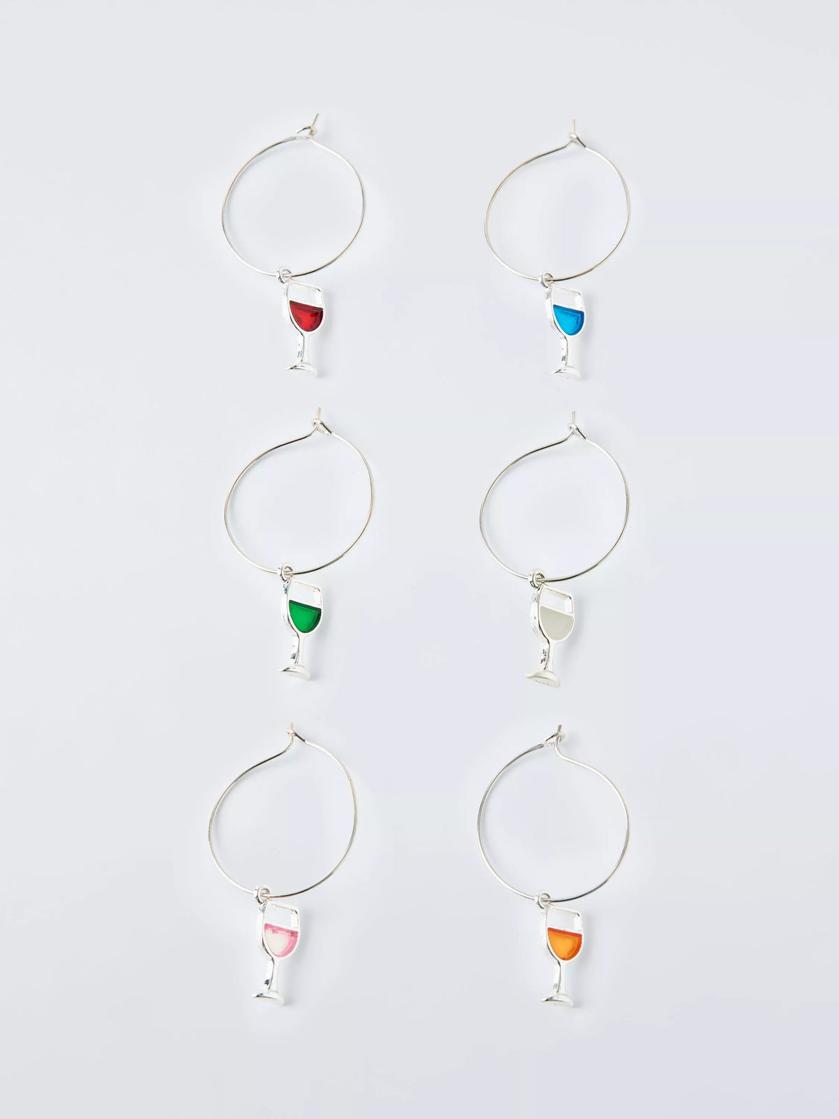 John Lewis wine glass charms set of 6, UK version