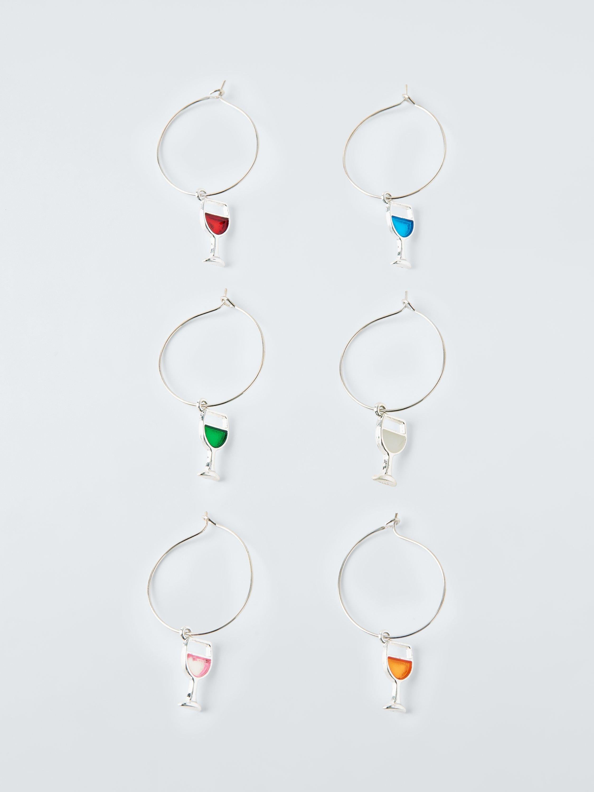 John Lewis wine glass charms set of 6, UK version