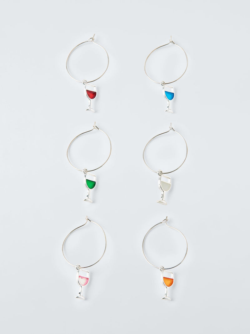 John Lewis wine glass charms set of 6, UK version