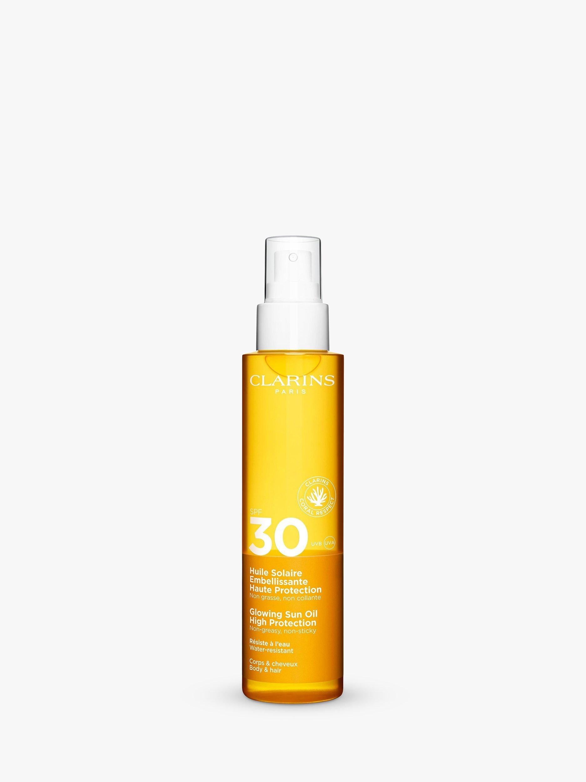Clarins Glowing Sun Oil High Protection SPF 30 150ml - British product