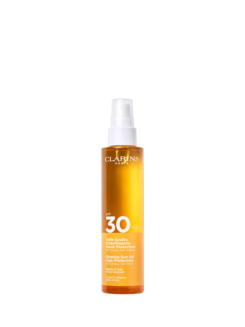 Clarins Glowing Sun Oil High Protection SPF 30 150ml - British product