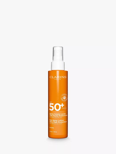 Clarins Sun Spray Lotion Svært høy beskyttelse SPF 50 Solkrem for voksne 150 ml