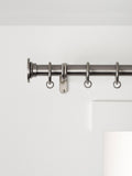 John Lewis Select Classic curtain pole 25mm with rings and disc finial, imported from the UK