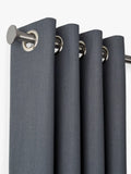 John Lewis Select Classic Eyelet Curtain Pole with Disc Finial, Wall Fix, Dia.25mm, Polished Clear, L100cm