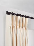 John Lewis Select Classic Curtain Pole with Rings and Stud Finial, Wall Fix, Dia.25mm, Waxed Matt, L100cm
