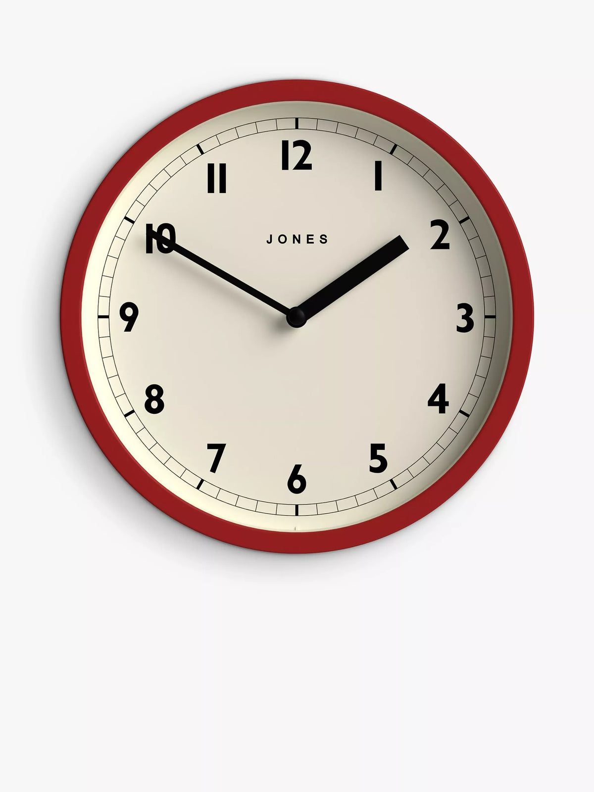 Jones round analogue wall clock 20cm, UK version