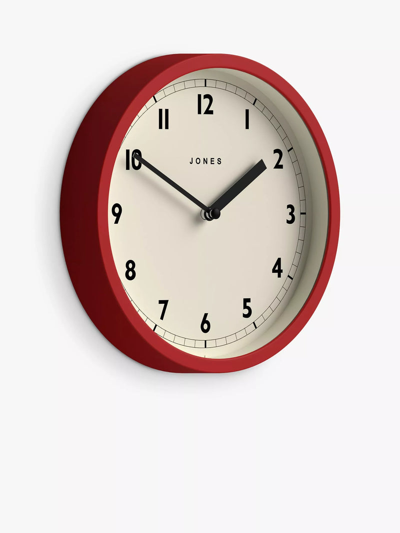 Jones round analogue wall clock 20cm, UK version