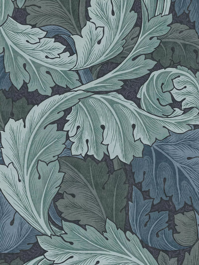 John Lewis Acanthus Pattern Wallpaper in Sage Duck Egg- Buy online at McGrocer
