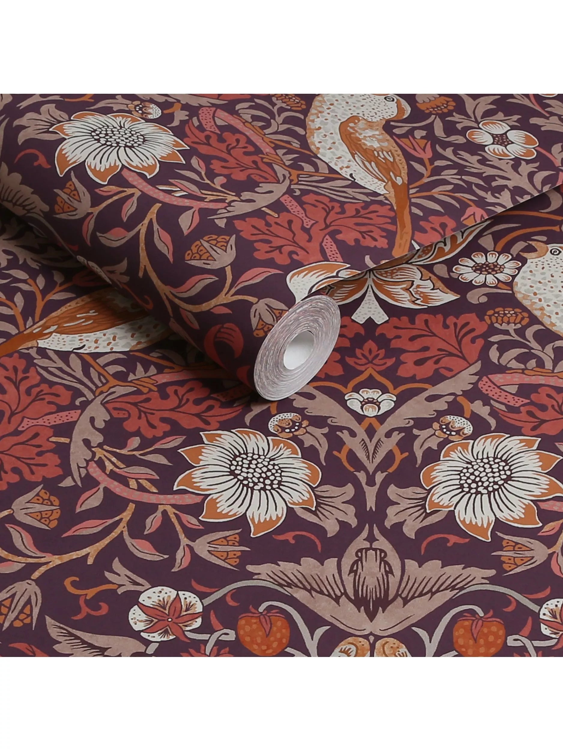 William Morris Strawberry Thief wallpaper (British brand)