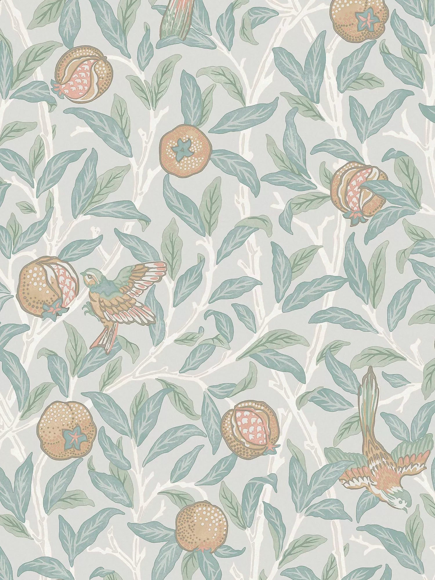 William Morris bird and pomegranate wallpaper (British brand)