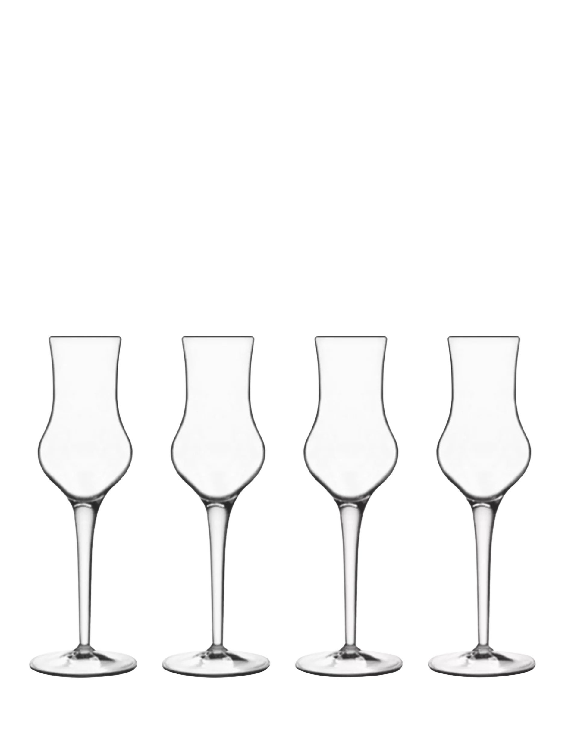 Luigi Bormioli Grappa Gläser Set mit 4 Stück, 95 ml, UK-Version