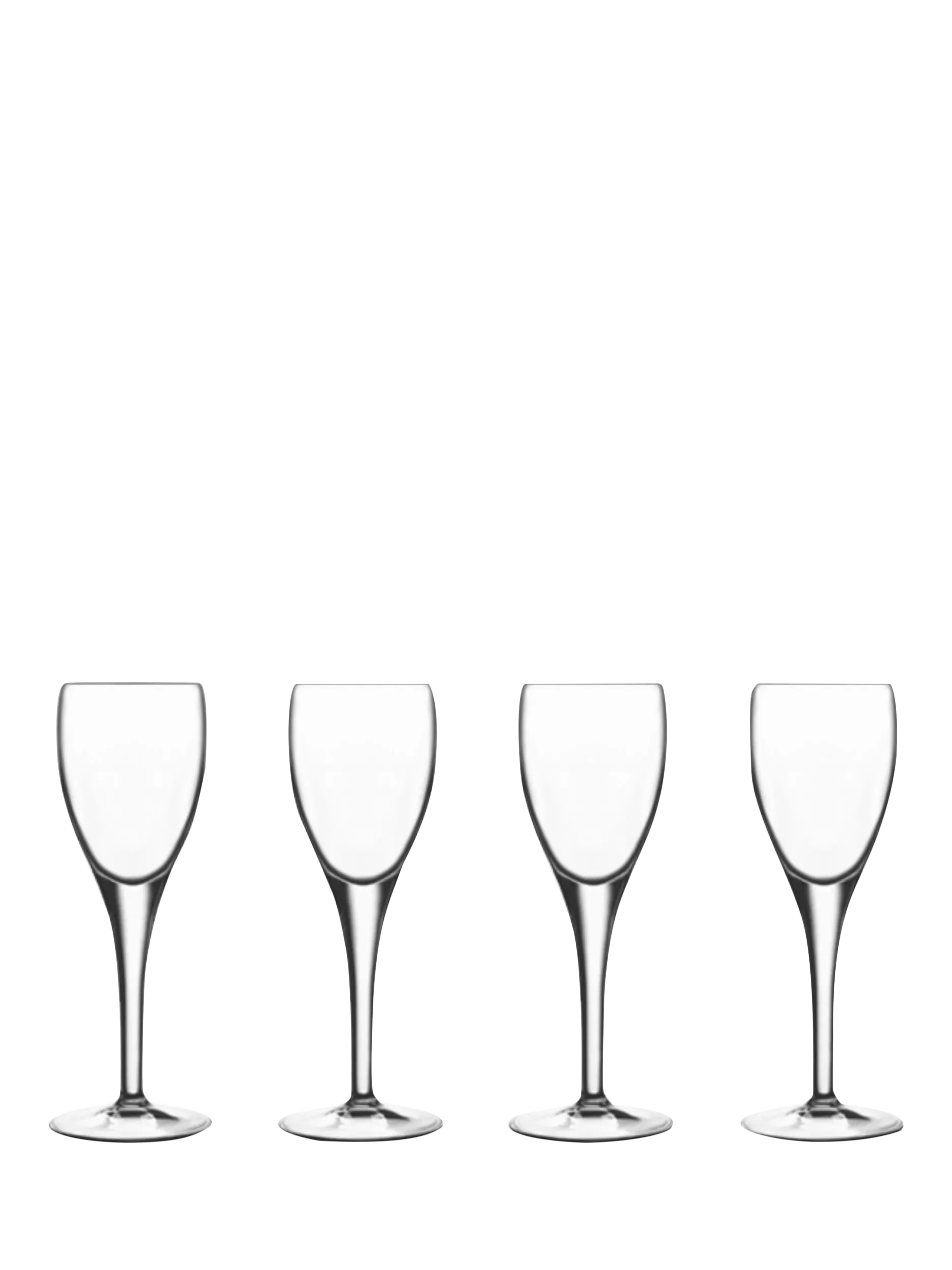 Luigi Bormioli liqueur glasses set of 4 70ml - British product